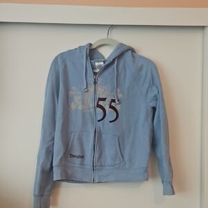 Disney Blue Zip-Up Hoodie Sweatshirt